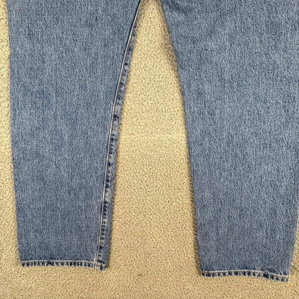 Levis 501 Jeans Mens 34 Blue Medium‎ Wash Straight Button Fly Denim Fits 34x29
